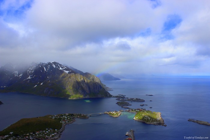 A bird's eye view of Reine village, but that's a post for another day :)